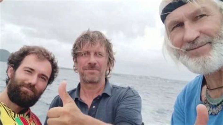 3 men reach land safely after tiny sharks nearly sink their inflatable catamaran