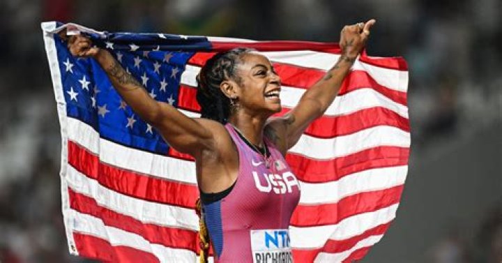 American sprinter Sha’Carri Richardson wins world championship 100-meter title