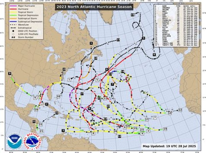 Don weakens after becoming 1st hurricane of 2023 Atlantic season