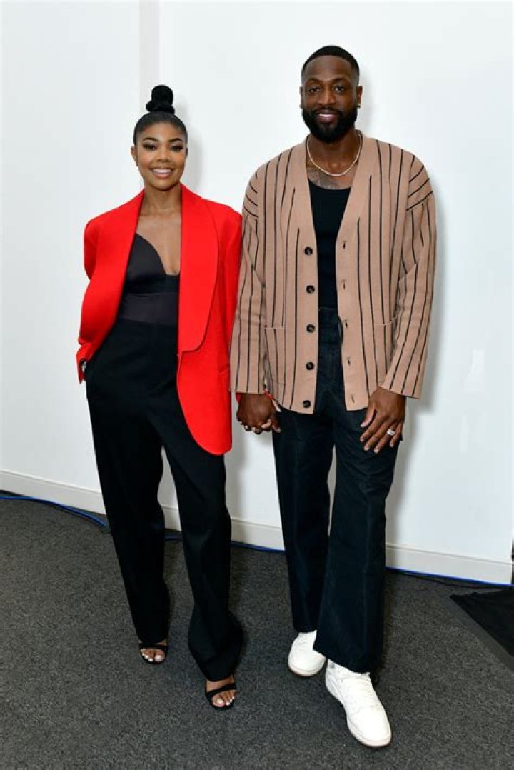 Gabrielle Union and Dwyane Wade Wear Contrasting Outfits in NYC