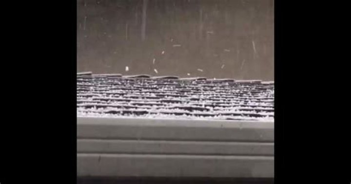 Storm Dumps Hail Over Northern California